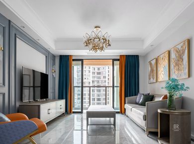 【兄弟裝飾】90㎡小戶型現(xiàn)代輕奢風(fēng)/平層/90/總價(jià)：15萬(wàn)元