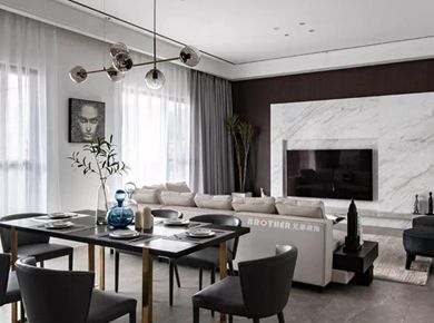 285㎡疊拼戶型現(xiàn)代黑白灰裝修設(shè)計(jì)/別墅/285/總價(jià)：150萬(wàn)元