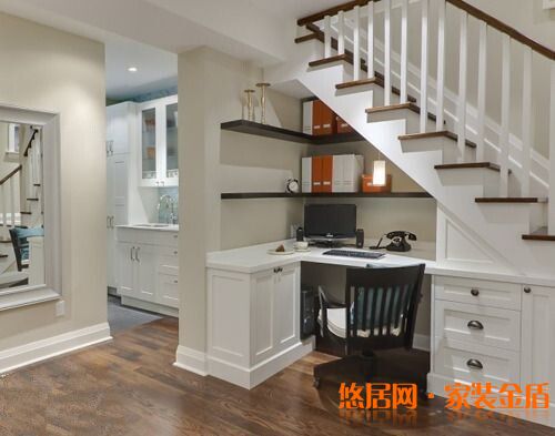 樓梯間的個(gè)性設(shè)計(jì)書房