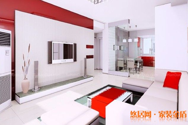 電視背景墻效果圖二