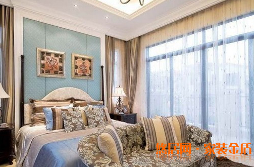 地中海風(fēng)格臥室效果圖二