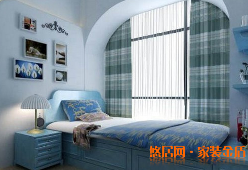 地中海風(fēng)格臥室效果圖五