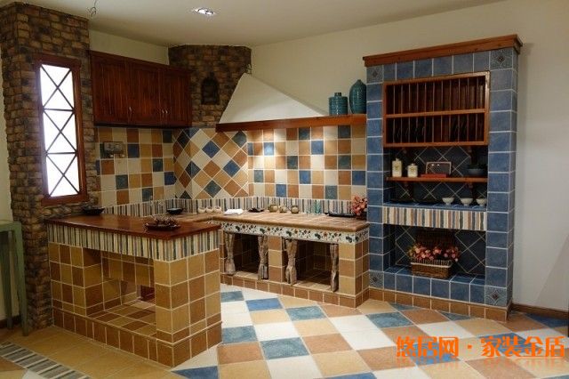 磚砌櫥柜效果圖