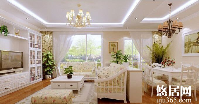 田園客廳效果圖